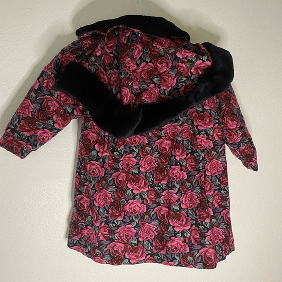 Vintage | Rothschild | Floral Kids Dress Coat - Picture 3 of 5
